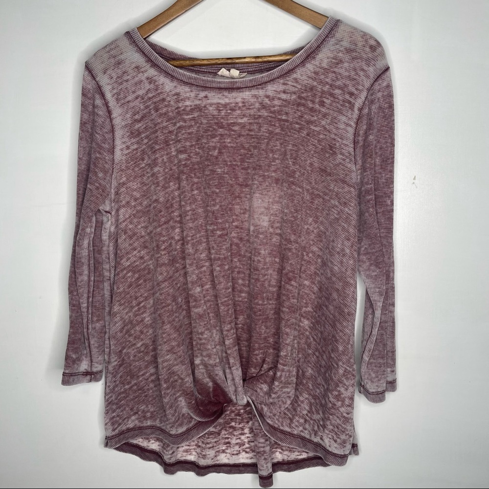 🍋Jane & Delancey Long sleeve casual tie front top